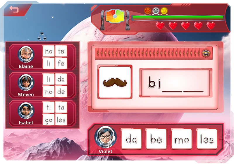 Sílabas inversas - Escritura