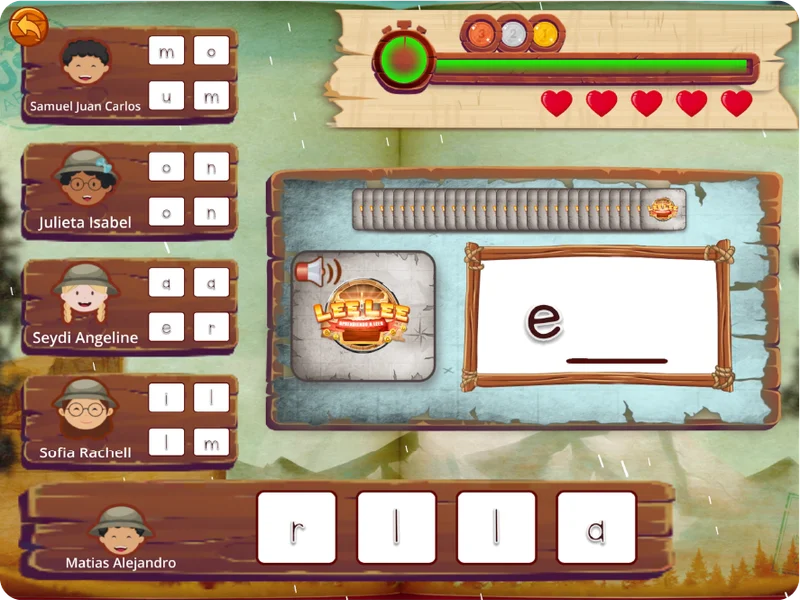 Sílabas inversas - Escritura