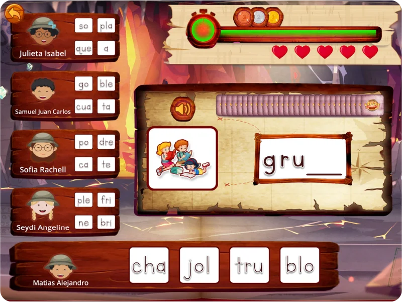 Sílabas trabadas - Escritura