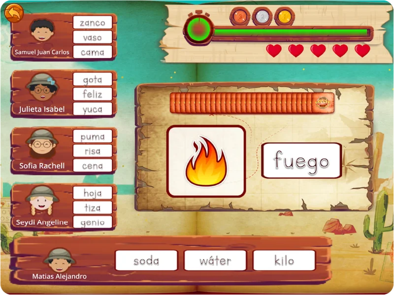 Palabras de 2 sílabas - Lectura