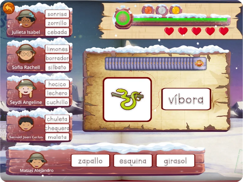 Palabras de 3 sílabas - Lectura