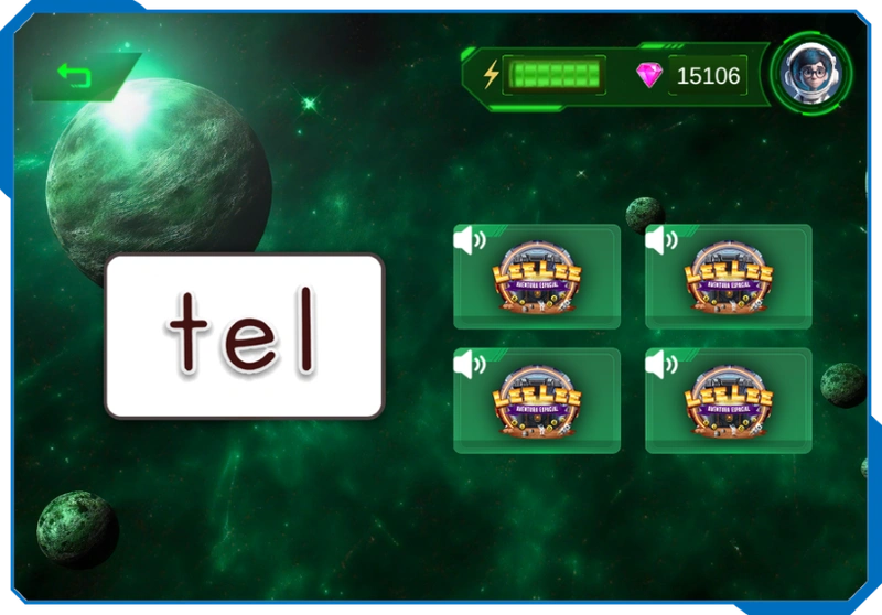 An interactive experience within each mission.