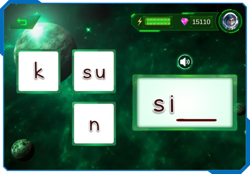 An interactive experience within each mission.