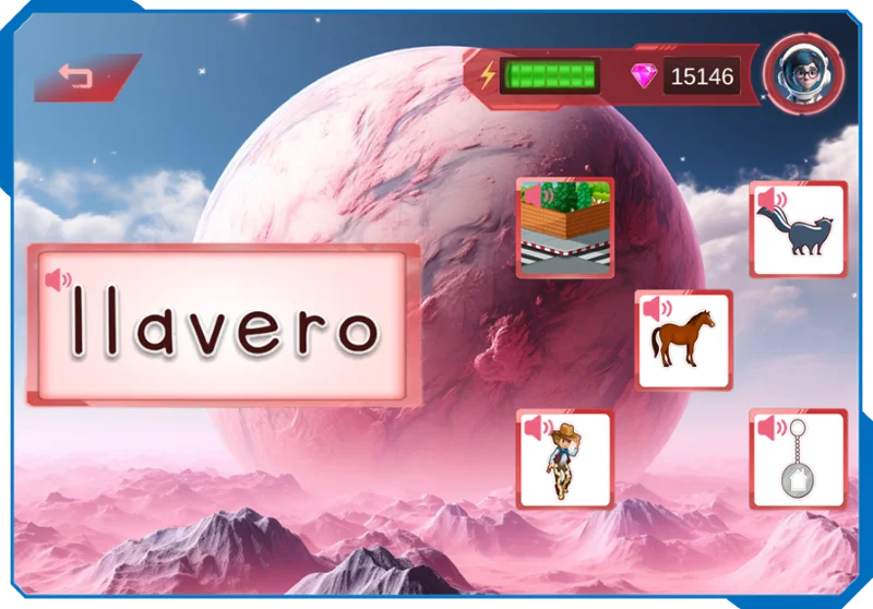 An interactive experience within each mission.