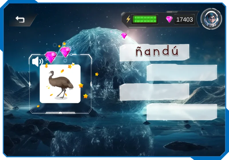 An interactive experience within each mission.