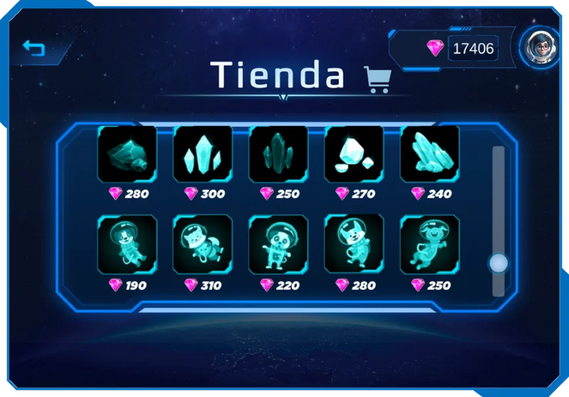 An interactive experience within each mission.