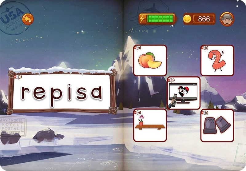 An interactive experience within each mission.