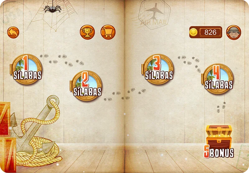 An interactive experience within each mission.