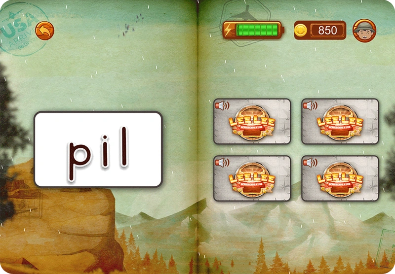 An interactive experience within each mission.