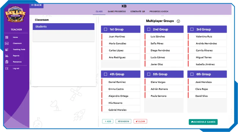 A visual and auditory tool that reinforces phonetic learning in each module.